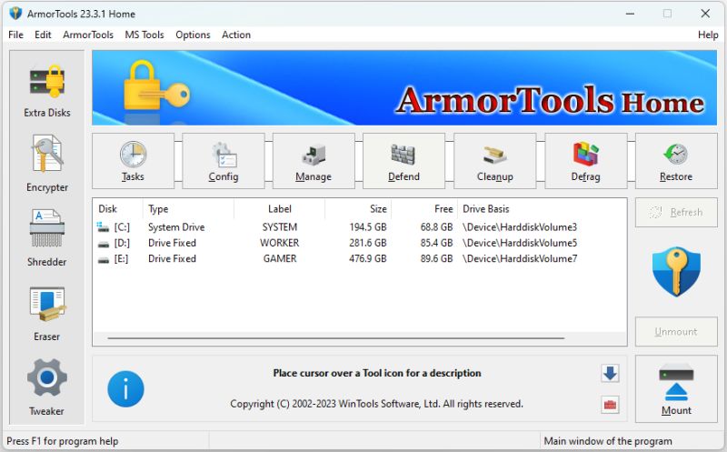 ArmorTools screenshot