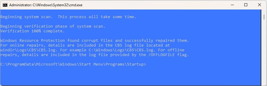 WinTools.net SFC Scan and Fix